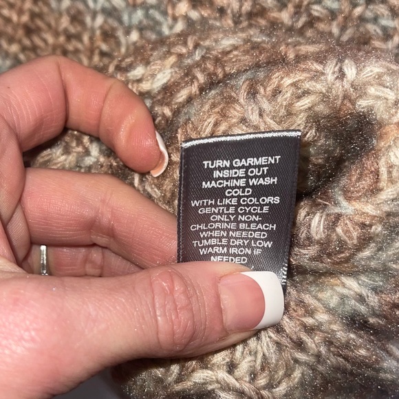 MARLED Neutral Spacedye Mock Neck Sweater M NWT - Picture 5 of 13